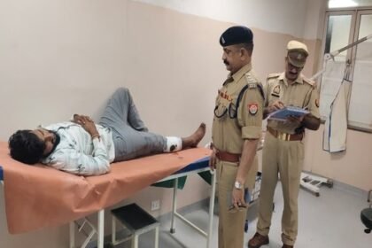 Encounter between police and cow smugglers in Sonbhadra