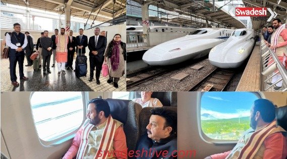 Haryana CM Nayab Singh Saini is on a visit to Japan. On the second day of his visit, the CM traveled from Tokyo to Osaka in a bullet train.