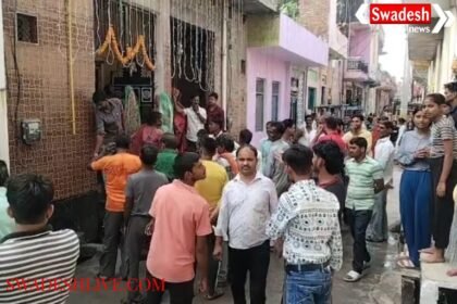 Firozabad: Fire broke out due to PNG gas connection in Jhalkari Nagar