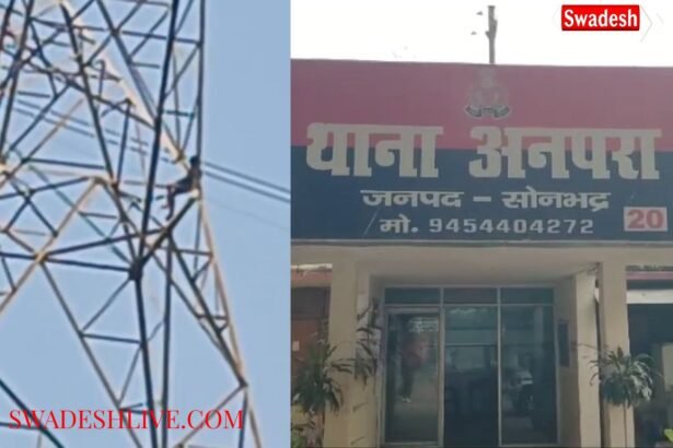 On the night of Diwali, a young man, upset with his father, climbed a high-voltage tower.