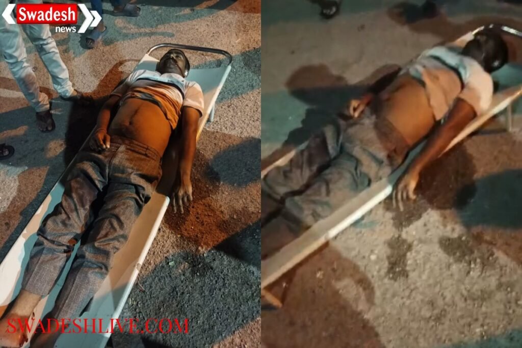 Accident in Sonbhadra: Unknown vehicle hits youth, condition critical