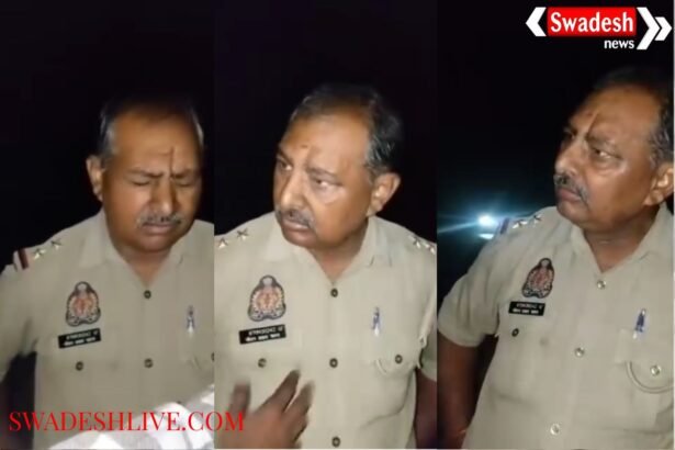 Video of drunken police officer and constable goes viral in Basti
