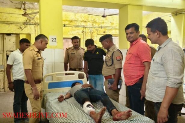 Encounter between police and criminals in Pratapgarh