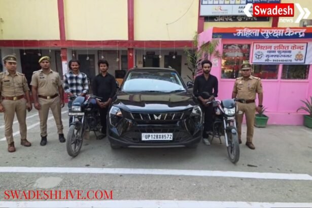 A birthday party turned into a riot in Muzaffarnagar, and the police took strict action.