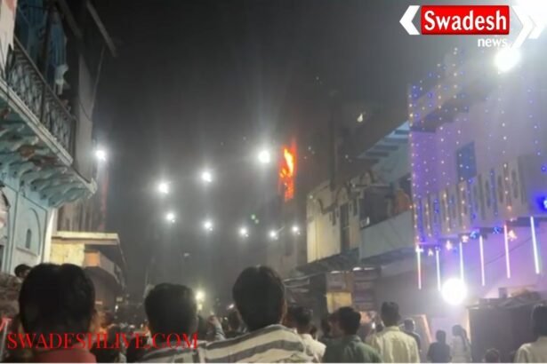 Agra: Fireworks cause massive fire in house, goods burnt to ashes
