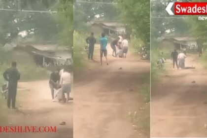 Bemetara: Hooliganism by liquor smugglers, rural youth beaten up in the middle of the road