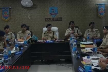 Bokaro: Monthly crime meeting chaired by Superintendent of Police Harvinder Singh