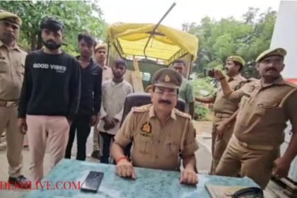 Mirzapur: 4 thieves arrested for stealing from Primary School Dhuria