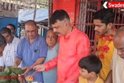 Bokaro: Mahaprasad distributed on Mahanavami