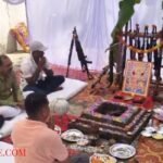 Many events were organised on Dussehra, along with the procession, the SP performed arms worship.