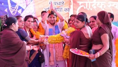 Union Minister Bishnoi interacted with Asha and Anganwadi workers