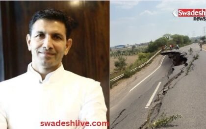 Bhopal Bypass Road Collapse: A Living Evidence of Corruption and Negligence: Jitu Patwari