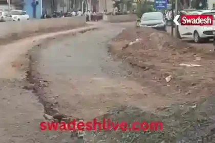 Balod: Gross negligence in the construction of an 8 crore rupee divider! The main road is dug up, work has been halted for a month; water supply has been disrupted, and a road blockade is being warned on October 30th.