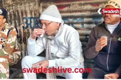 Chief Minister Dhami spent intimate time with ITBP jawans and local people in Munsyari