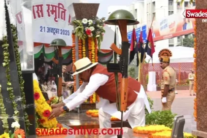 Bhopal: On Police Memorial Day, CM Dr. Yadav paid tribute to the immortal martyrs and announced 25,000 houses for police personnel.