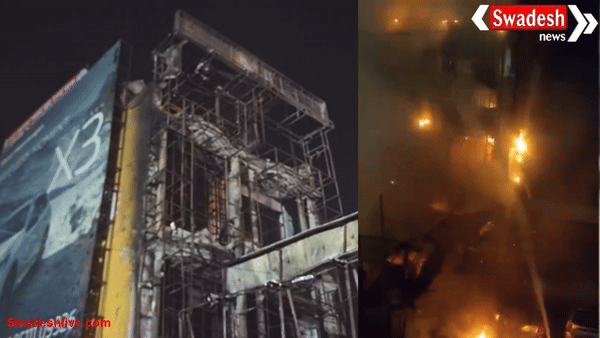 मुरादाबाद: शादी में की जा रही आतिशबाज़ी से रेस्टोरेंट में लगी आग, एक महिला की मौत, 10 लोग झुलसे