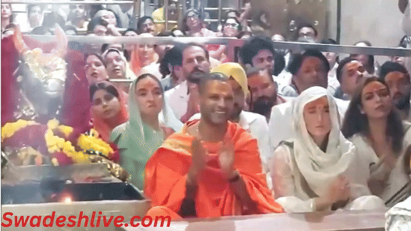 शिखर धवन ने किए महाकाल के दर्शन, बोले — बाबा के दरबार में आकर मिलती है अद्भुत शक्ति