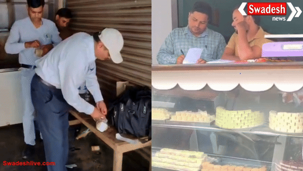 फर्रुखाबाद: दीपावली से पहले खाद्य सुरक्षा टीम का मिलावटखोरों पर छापा, 80 किलो छेना-24 किलो पनीर सड़क पर फेंका