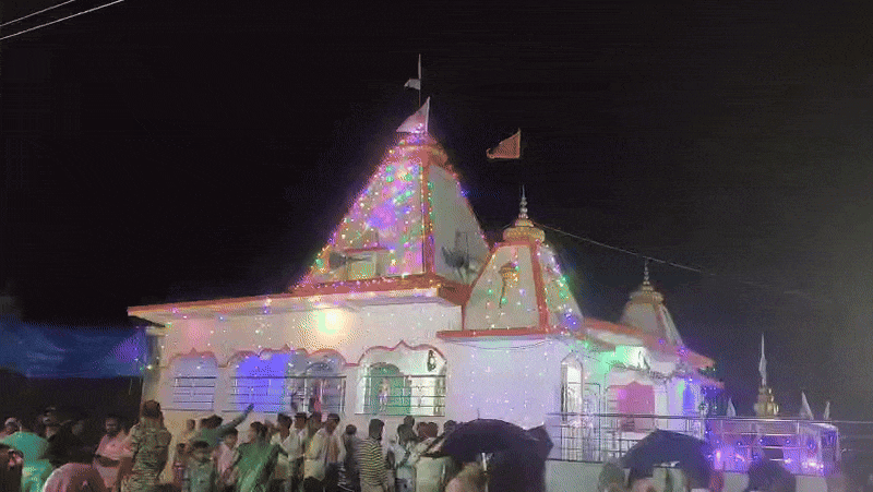 Magarlod: A sea of devotees gathered amidst the rain, Mata Rikchin temple opened once a year.