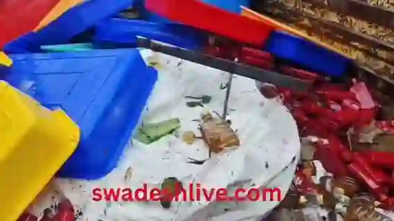 Gwalior: Surendra Tomar, who has close ties to the Congress and BJP, is underground; fake liquor worth crores was seized from his farmhouse.