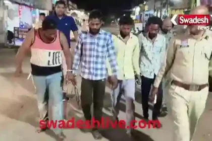 The robbers' procession: They had their hair cut and chanted slogans like, "Looting is a sin, the law is our father."