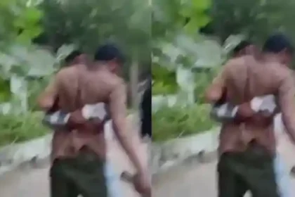 Open hooliganism in Raipur! A young man was beaten with a stick and threatened with a pistol; a video of a history-sheeter goes viral.