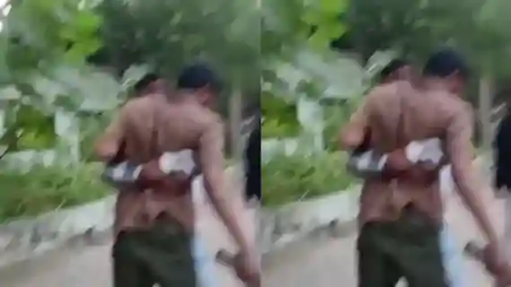 Open hooliganism in Raipur! A young man was beaten with a stick and threatened with a pistol; a video of a history-sheeter goes viral.