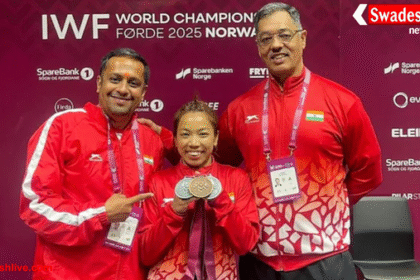 मीराबाई चानू ने वर्ल्ड चैंपियनशिप 2025 में जीता सिल्वर, कुल 199 किलोग्राम वजन उठाया