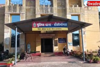 कटघोरा में रेत भरा ट्रैक्टर पलटा, दो मजदूर घायल