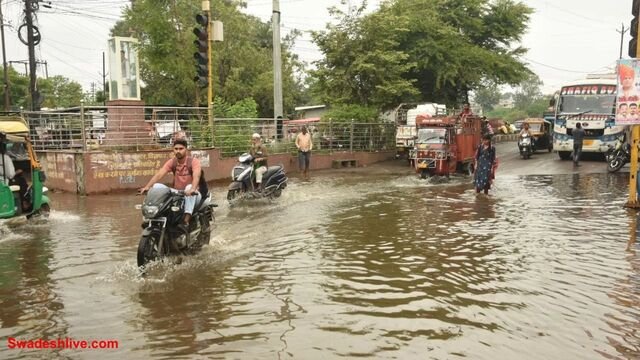 एमपी में 20 जिलों में बारिश, श्योपुर में सबसे ज्यादा: अगले 3 दिन भी बरसात का अलर्ट