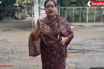 ग्वालियर: बीजेपी पार्षद अपर्णा पाटिल का अल्टीमेटम, 15 दिन में सड़कें नहीं बनीं तो बहाऊंगी अपना खून