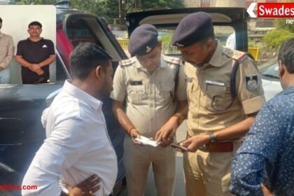 ग्वालियर में कार चेकिंग के दौरान अवैध हथियार बरामद, दो युवक हिरासत में