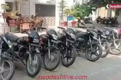 Amroha police bust vehicle theft gang, arrest two thieves, recover 9 stolen motorcycles