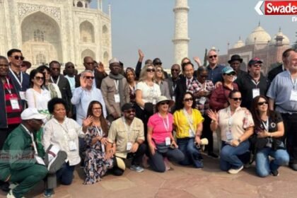 126 distinguished guests from 40 countries visited the Taj Mahal.
