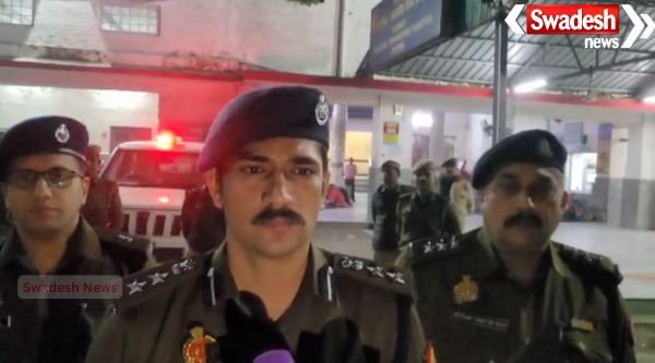 Amid high alert in Pilibhit, Superintendent of Police Abhishek Yadav inspected the security arrangements.