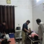 Head-on collision between scooter and bike in Etawah