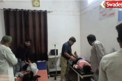 Head-on collision between scooter and bike in Etawah