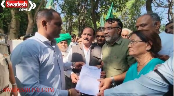 Rewari: INLD protests over farmers' problems