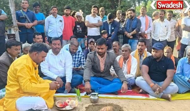 सरगुजा ब्रेकिंग: सीतापुर में दो नई सीसी रोड का भूमि पूजन