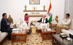 Chief Minister Dr. Yadav paid a courtesy call on Union Minister Dr. Khattar