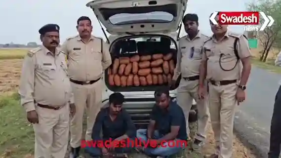 Ambikapur: Major action by excise department, biggest marijuana smuggling racket exposed, two arrested