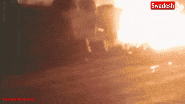 बिलासपुर बायपास पर भीषण सड़क हादसा: तीन ट्रकों की टक्कर के बाद लगी आग, ड्राइवर घायल