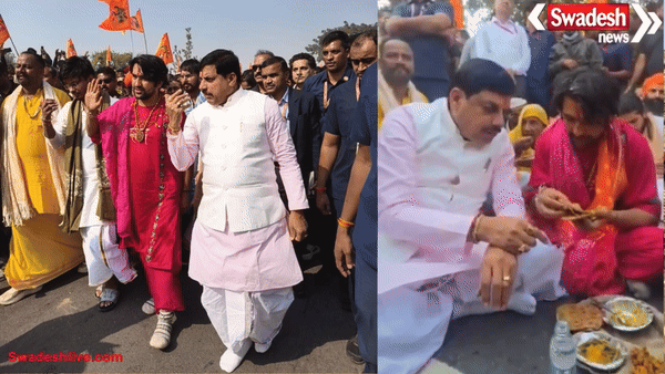 सनातन हिंदू एकता पदयात्रा में शामिल हुए मुख्यमंत्री डॉ. मोहन यादव, आज बांके बिहारी मंदिर में होगा यात्रा का समापन