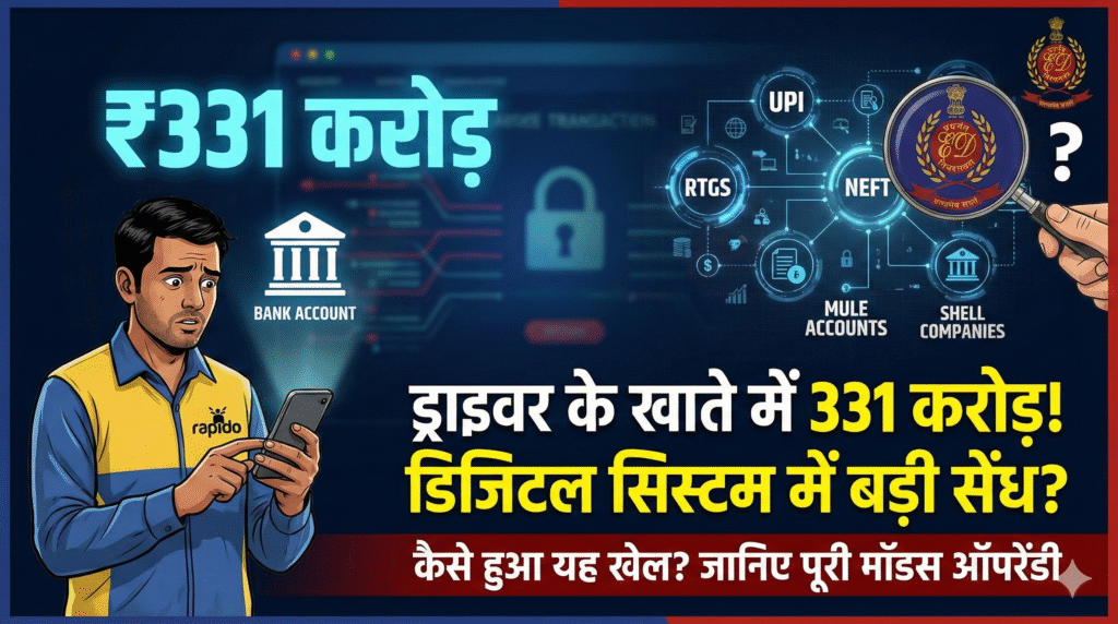 cash-transaction-limit-india-rapido-driver-331-crore-bank-fraud-modus-operandi