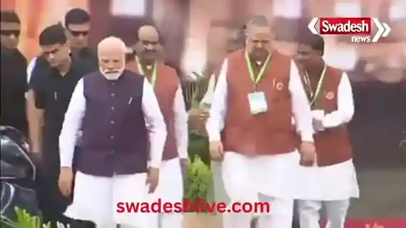 Naya Raipur: Prime Minister Modi inaugurated the new assembly building, also unveiled the statue of former Prime Minister Atal Bihari Vajpayee.