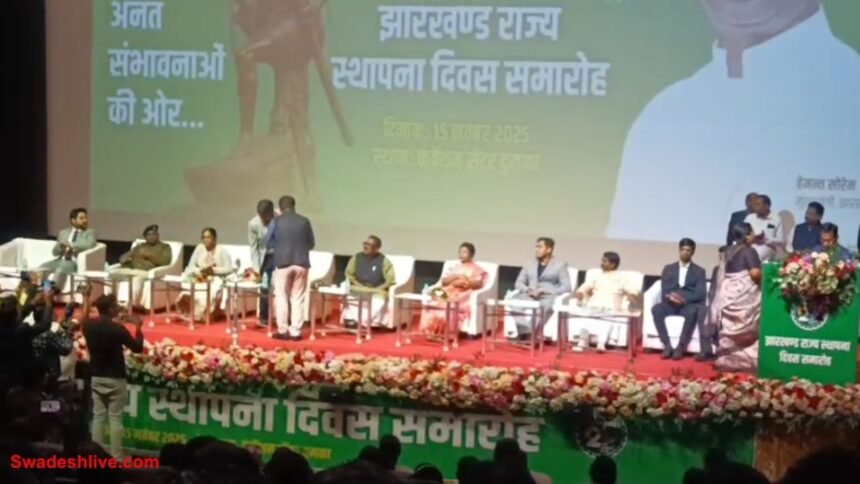 Dharti Aba Bhagwan Birsa Munda's birth anniversary and Jharkhand State Foundation Day celebrated in Dumka