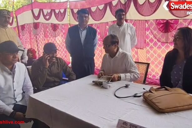 Free health camp organized for policemen at Reserve Police Line Moradabad