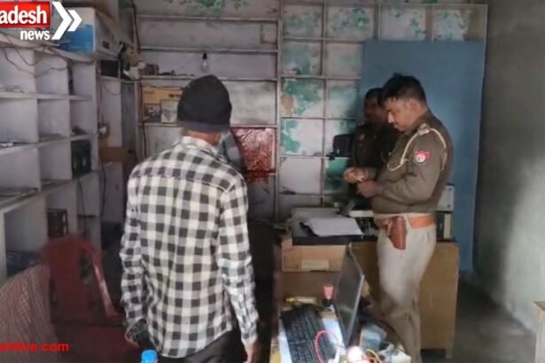 Open challenge to the police in Pilibhit: Major theft from a shop in front of the police station