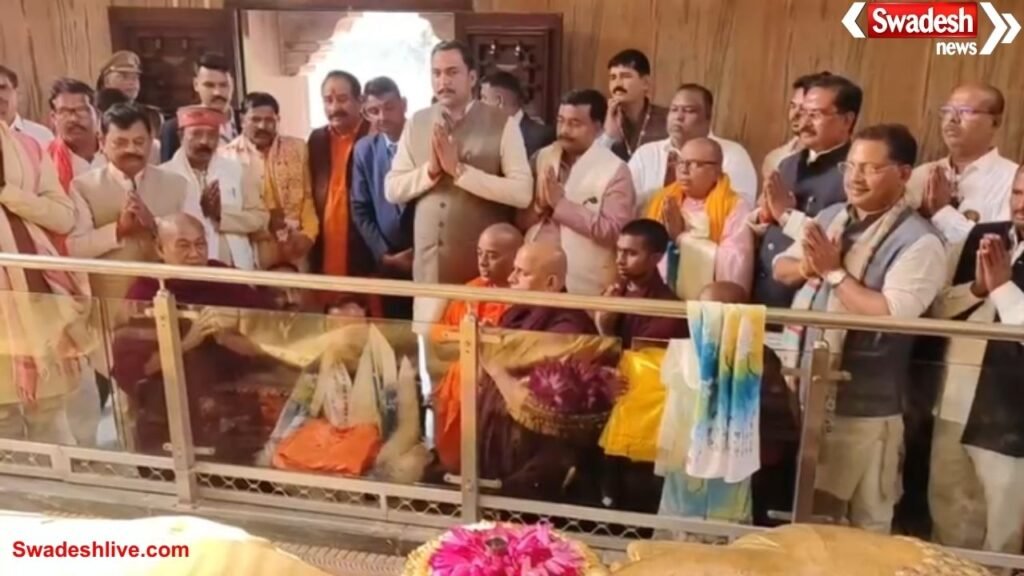 Deputy CM Keshav Prasad Maurya visits Kushinagar, targets opposition after visiting Lord Buddha
