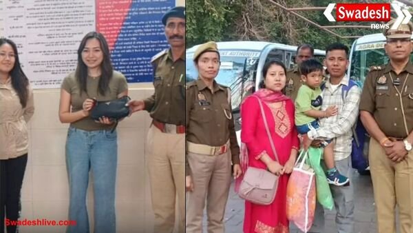 ताजमहल में बिछड़ा परिवार, 20 मिनट में मिलवाया गया: पुलिस ने दिखाई तत्परता, विदेशी महिला को ट्रेन में छूटा हैंडबैग भी लौटाया